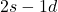 2s-1d