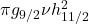 \pi g_{9/2}\nu h_{11/2}^2