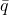 \bar{q}