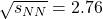 \sqrt{s_{NN}} = 2.76