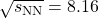 \sqrt{s_{\mathrm{NN}}}=8.16