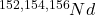 ^{152,154,156}Nd