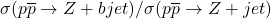 \sigma (p\overline{p} \rightarrow Z + b jet)/ \sigma(p\overline{p}\rightarrow Z + jet)
