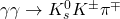 \gamma\gamma \to K_{s}^{0}K^{\pm}\pi^{\mp}