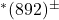 ^*(892)^{\pm}