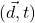 (\vec{d},t)