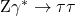 \mathrm{Z}\gamma^{*} \to \tau\tau