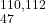 ^{110,112}_{47}