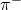 \pi^-