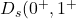 D_s(0^+, 1^+