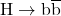 \mathrm{H}\to \mathrm{b}\overline{\mathrm{b}}