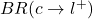 BR(c \to l^{+})
