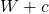 W+c