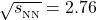 \sqrt{s_{_{\rm NN}}}=2.76