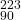 ^{223}_{90}