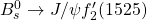 B_s^0 \rightarrow J/\psi f_2^{\prime}(1525)