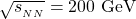 \sqrt{s_{_{NN}}}=200~{\rm GeV}
