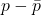 p-\bar p