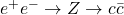 e^+e^- \rightarrow Z\rightarrow c\bar c