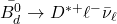 \bar{B^0_d} \to D^{*+}\ell^-{\bar \nu}_\ell