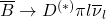 \overline{B} \to D^{(*)}\pi l\overline{\nu}_{l}