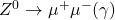 Z^{0} \to \mu^{+}\mu^{-}(\gamma)