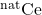 ^{\text {nat}}\textrm{Ce}