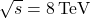 \sqrt{s}=8\,\text {TeV}