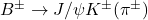 B^{\pm} \to J/\psi K^{\pm}(\pi^{\pm})
