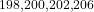 ^{198,200,202,206}