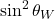 \sin^2 \theta_W