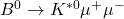 B^{0} \to K^{*0} \mu^+ \mu^-