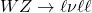 WZ\rightarrow \ell\nu\ell\ell