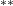 ^{**}