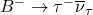 B^- \to \tau^{- }\overline{\nu}_\tau