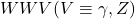 WWV (V\equiv \gamma,Z)