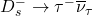 D_{s}^{-} \to \tau^{-}\overline{\nu}_\tau