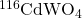 ^{116}\hbox {CdWO}_{{4}}