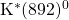 \rm{K}^{*}(892)^{0}