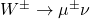 W^{\pm}\rightarrow\mu^{\pm}\nu