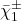 \bar \chi^{\pm}_1