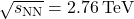 \sqrt{s_{\mathrm {NN}}} = 2.76\,\rm{TeV}