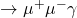\to \mu^+\mu^-\gamma