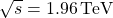 \sqrt{s}=1.96\,{\rm TeV}