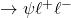\to\psi\ell^+\ell^-