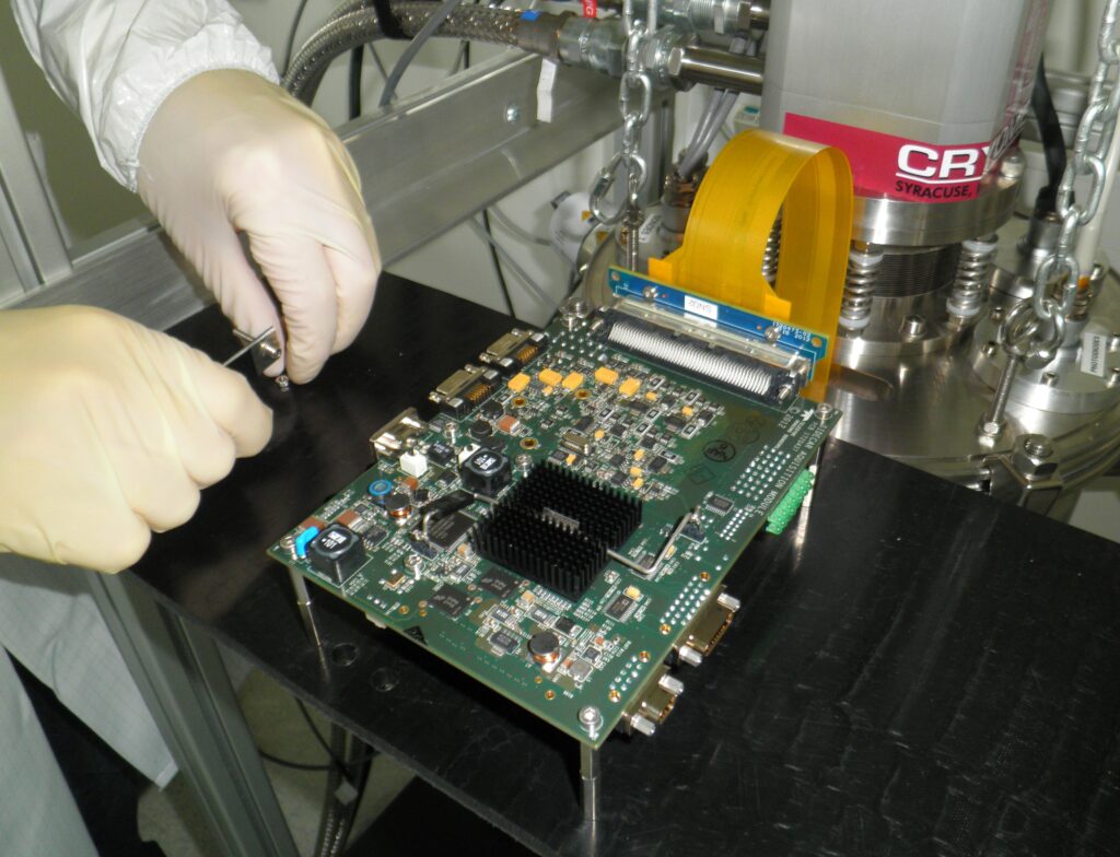 Carte SAM branchée au cryostat
